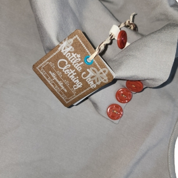 NWT Women's Matilda Jane Secret Fields Gray Beeches Small Dress Jumper Lagenlook - Picture 4 of 7